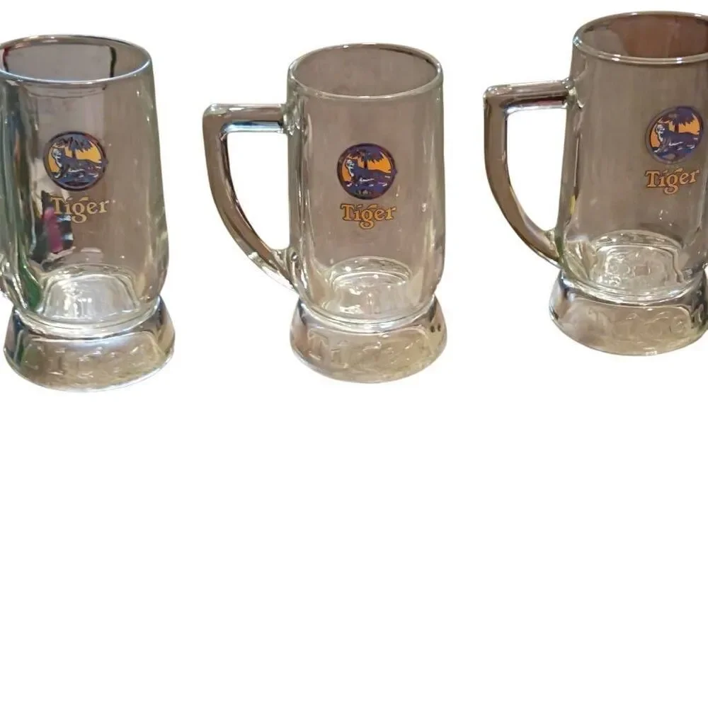 Vintage Tiger Beer Glasses